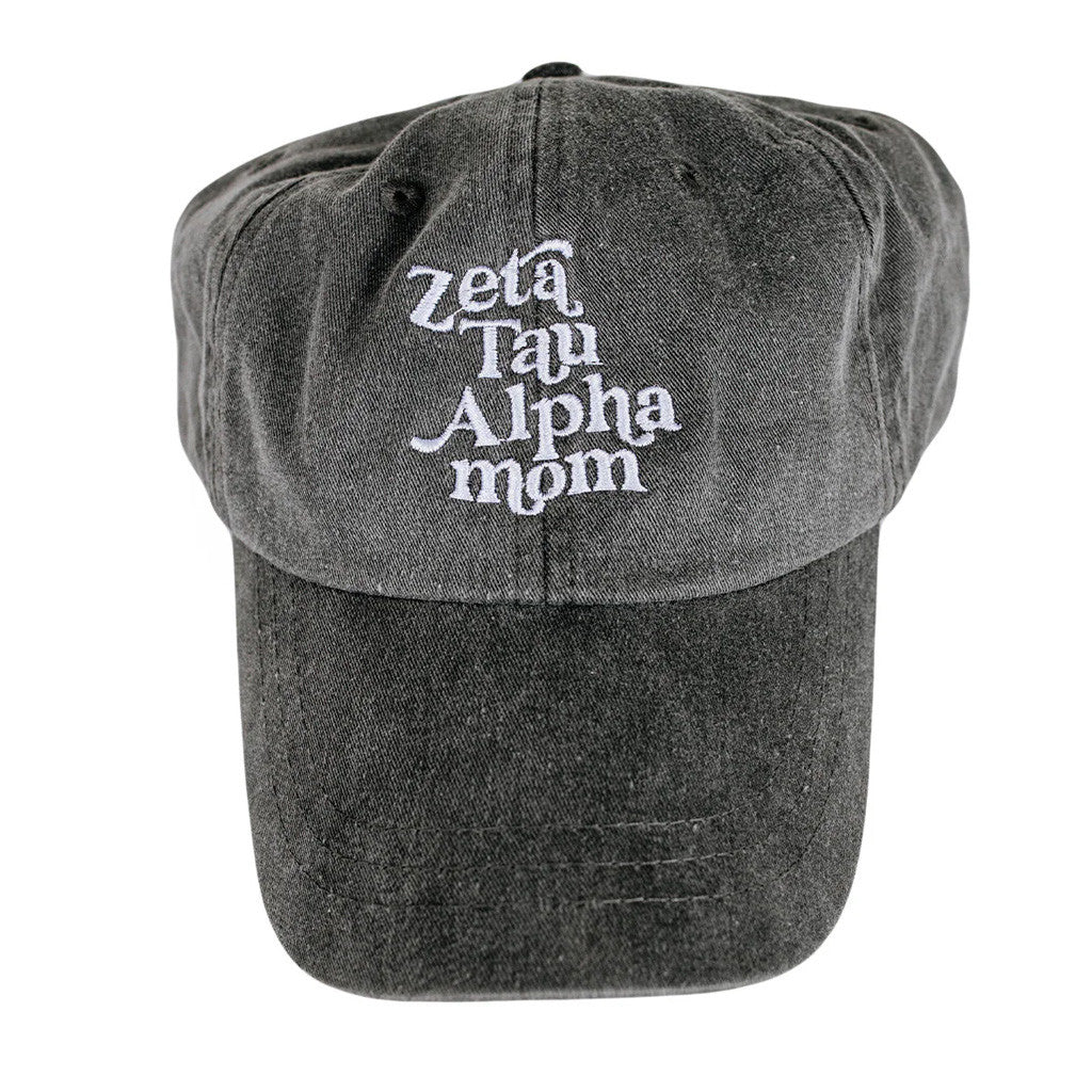 Zeta Tau Alpha Merch Zeta Tau Alpha Mom Embroidered Hat Gifts For Mama - Lilybirchmarket