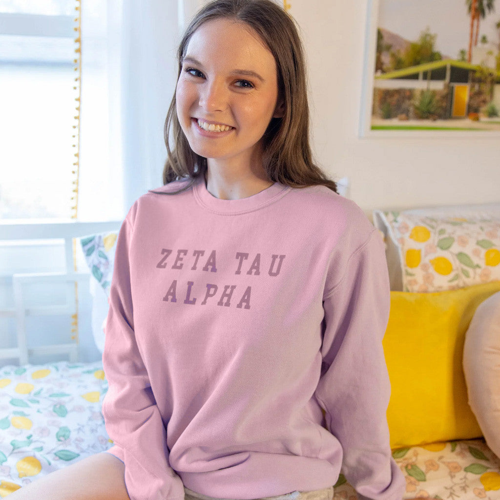 Zeta Tau Alpha Merch Zeta Tau Alpha Sweatshirt Present Ideas For Her - Lilybirchmarket