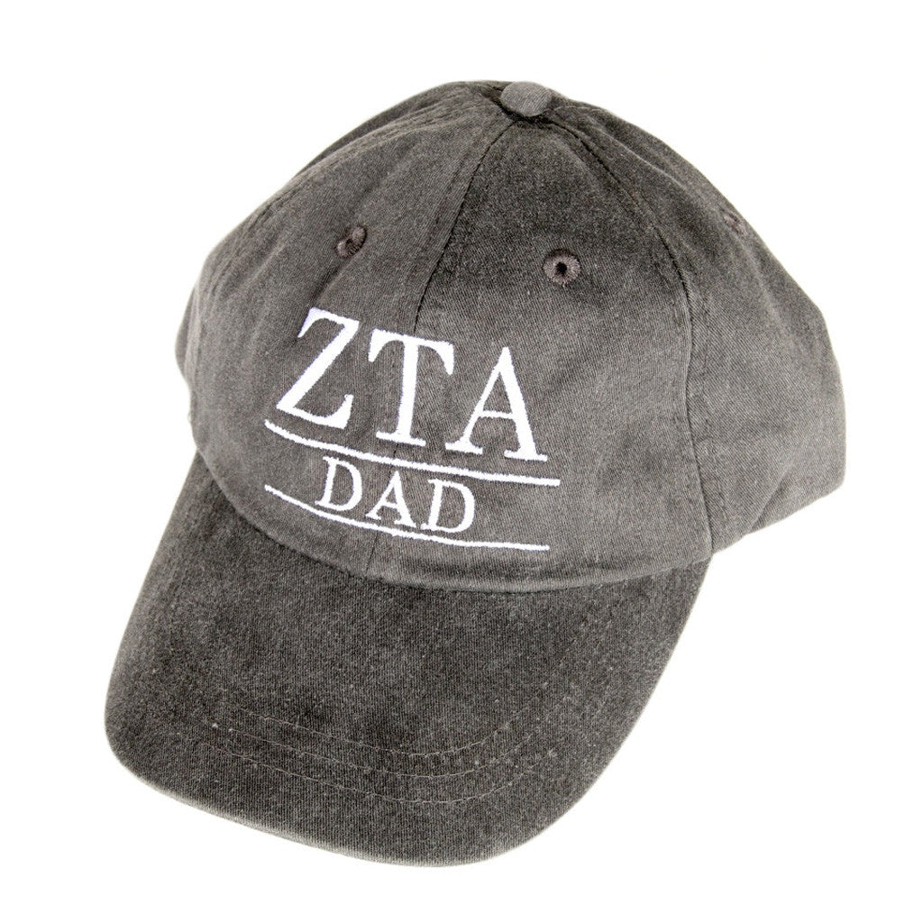 Zeta Tau Alpha Merch ZTA Dad Embroidered Hat Best Gifts For Father - Lilybirchmarket
