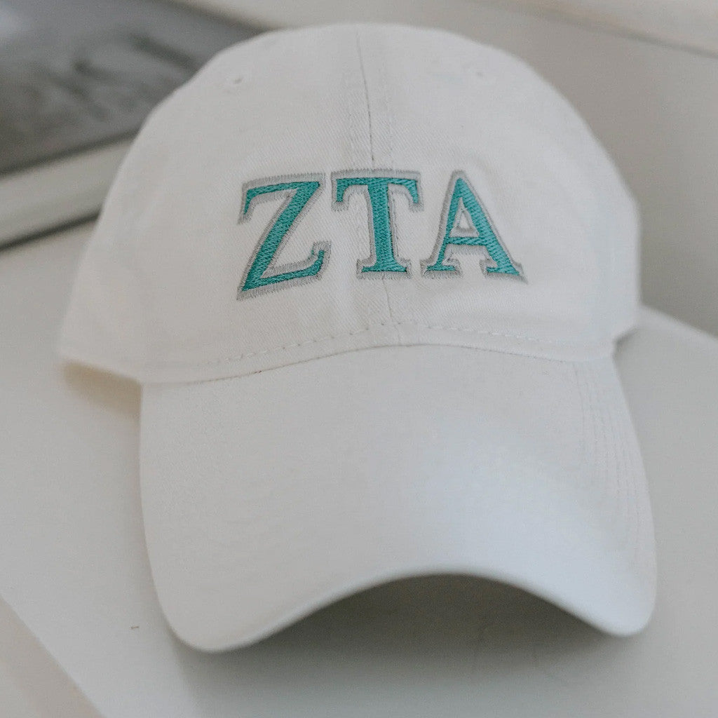 Zeta Tau Alpha Merch ZTA Embroidered Hat Best Birthday Gift For Her - Lilybirchmarket
