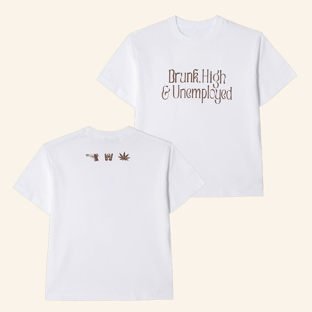 ZODIAC Jakarta Merch Exodus Drunk High And Unemployed T-Shirt Birthday Gift For Him - Lily Birch Market