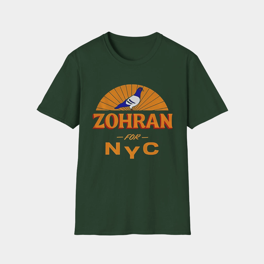Zohran For New York City Pigeon T-Shirt Political Shirts Gifts For Husband - Lily Birch Market