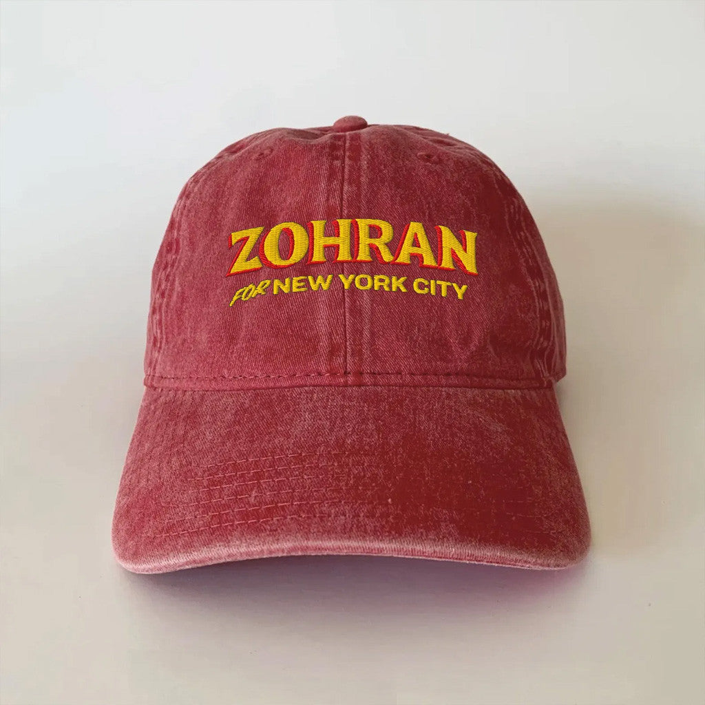 Zohran Mamdani Merch Embroidered Zohran For NYC Hat Christmas Gift Ideas For Him - Lilybirchmarket
