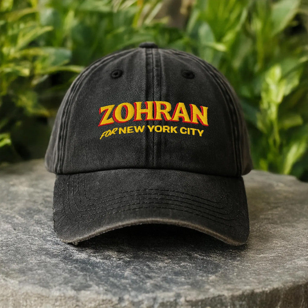 Zohran Mamdani Merch Embroidered Zohran For NYC Hat Christmas Gifts For Boyfriend - Lilybirchmarket